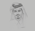 Sketch of Sheikh Hamad bin Abdulla Al Thani, CEO, Vodafone Qatar
