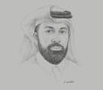 Sketch of Omar Ali Al Ansari, Secretary-General, Qatar Research, Development and Innovation (QRDI) Council
