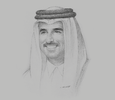 Sketch of HH Sheikh Tamim bin Hamad Al Thani, Amir of the State of Qatar
