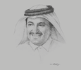 Sketch of Sheikh Khalifa bin Jassim bin Mohammed Al Thani, Chairman, Qatar Chamber
