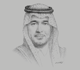 Sketch of Majed Al Hogail, Minister of Housing
