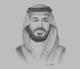 Sketch of Crown Prince Mohammed bin Salman bin Abdulaziz Al Saud

