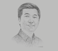 Sketch of William Tanuwijaya, CEO and Founder, Tokopedia
