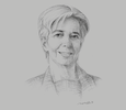 Sketch of Christine Lagarde, Managing Director, IMF
