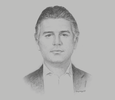 Sketch of Hassan Allam, CEO, Hassan Allam Holding
