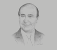 Sketch of Mohab Mameesh, Chairman, Suez Canal Authority (SCA); and Chairman, Suez Canal Economic Zone (SC Zone)
