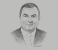 Sketch of Carlos Oliva, Minister of Economy and Finance
