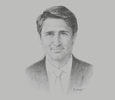 Sketch of Justin Trudeau, Prime Minister of Canada
