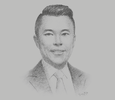 Sketch of Kevin Tan, CEO, Alliance Global Group
