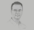 Sketch of Alan Peter Cayetano, Chairman, Philippines South-East Asian (SEA) Games Organising Committee
