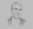 Sketch of Ferid Belhaj, Vice-President for Middle East and North Africa, World Bank
