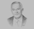 Sketch of Mohamed Agrebi, General Manager, Banque Internationale Arabe de Tunisie
