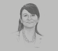 Sketch of Amel Hachani, General Manager, Tunisian National Tourism Office

