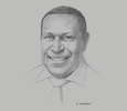 Sketch of Jerry Garry, Managing Director, Mineral Resources Authority (MRA)
