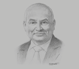 Sketch of Peter Botten, Managing Director, Oil Search
