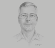 Sketch of Ken Richardson, General Manager, Strickland Real Estate
