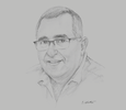 Sketch of Graham King, General Manager, Hargy Oil Palms
