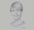 Sketch of Heidi Kunkel, Vice-President of Australasia Operations, Hilton
