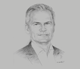 Sketch of Steffen Reiche, CEO, Volkswagen de México
