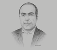 Sketch of Gustavo Puente Orozco, Secretary of Economic Development, State of San Luis Potosí
