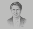 Sketch of Justin Trudeau, Prime Minister of Canada
