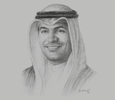 Sketch of Mohammad Y Al Hashel, Governor, Central Bank of Kuwait
