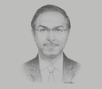 Sketch of Saud Al Naki, Vice-Chairman, Public Authority for Roads and Transportation (PART)
