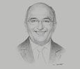 Sketch of Ahmed Barakat, Managing Partner, ASAR – Al Ruwayeh & Partners
