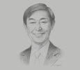 Sketch of Shinichi Kitaoka, President, Japan International Cooperation Agency (JICA)
