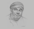 Sketch of Yahya Said Al Jabri, Chairman, Duqm Special Economic Zone Authority (SEZAD)
