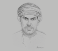 Sketch of Sheikh Aimen Al Hosni, CEO, Oman Airports
