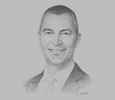 Sketch of Khalid Humaidan, Chief Executive, Bahrain Economic Development Board (EDB)
