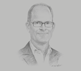 Sketch of Mikkel Vinter, CEO, Batelco
