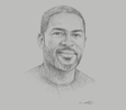 Sketch of Kevin Okyere, CEO, Springfield Group
