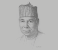 Sketch of Tijjani Muhammad-Bande, President, UN General Assembly
