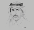 Sketch of Sheikh Abdulla bin Saoud Al Thani, Governor, Qatar Central Bank (QCB)
