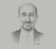 Sketch of Rajiv Shukla, CEO, HSBC Saudi Arabia
