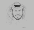 Sketch of Khaled Al Qureshi, CEO, Saudi Water Partnership Company
