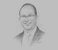 Sketch of Rosan Roeslani, Chairman, Indonesian Chamber of Commerce and Industry
