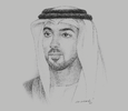 Sketch of Sheikh Mansour bin Zayed Al Nahyan, Deputy Prime Minister and Minister of Presidential Affairs
