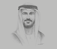 Sketch of Hussain Ibrahim Al Hammadi, UAE Minister of Education
