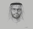 Sketch of Mohamed Khalifa Al Mubarak, Chairman, Department of Culture and Tourism – Abu Dhabi (DCT Abu Dhabi)
