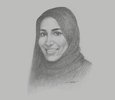 Sketch of Shaikha Salem Al Dhaheri, Secretary-General, Environment Agency - Abu Dhabi
