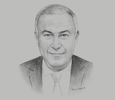 Sketch of Hussein Choucri, Chairman and Managing Director, HC Securities & Investment
