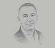 Sketch of Ahmed El Sewedy, President and CEO, Elsewedy Electric
