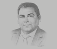 Sketch of Adel Hamed, CEO, Telecom Egypt
