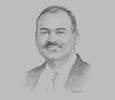 Sketch of Sasindran Muthuvel, Minister of State-Owned Enterprises
