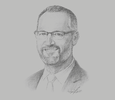 Sketch of Keiran Wulff, Managing Director, Oil Search
