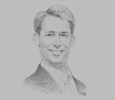 Sketch of Rupert Bray, COO, Steamships Trading Company
