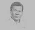 Sketch of President Rodrigo Roa Duterte
